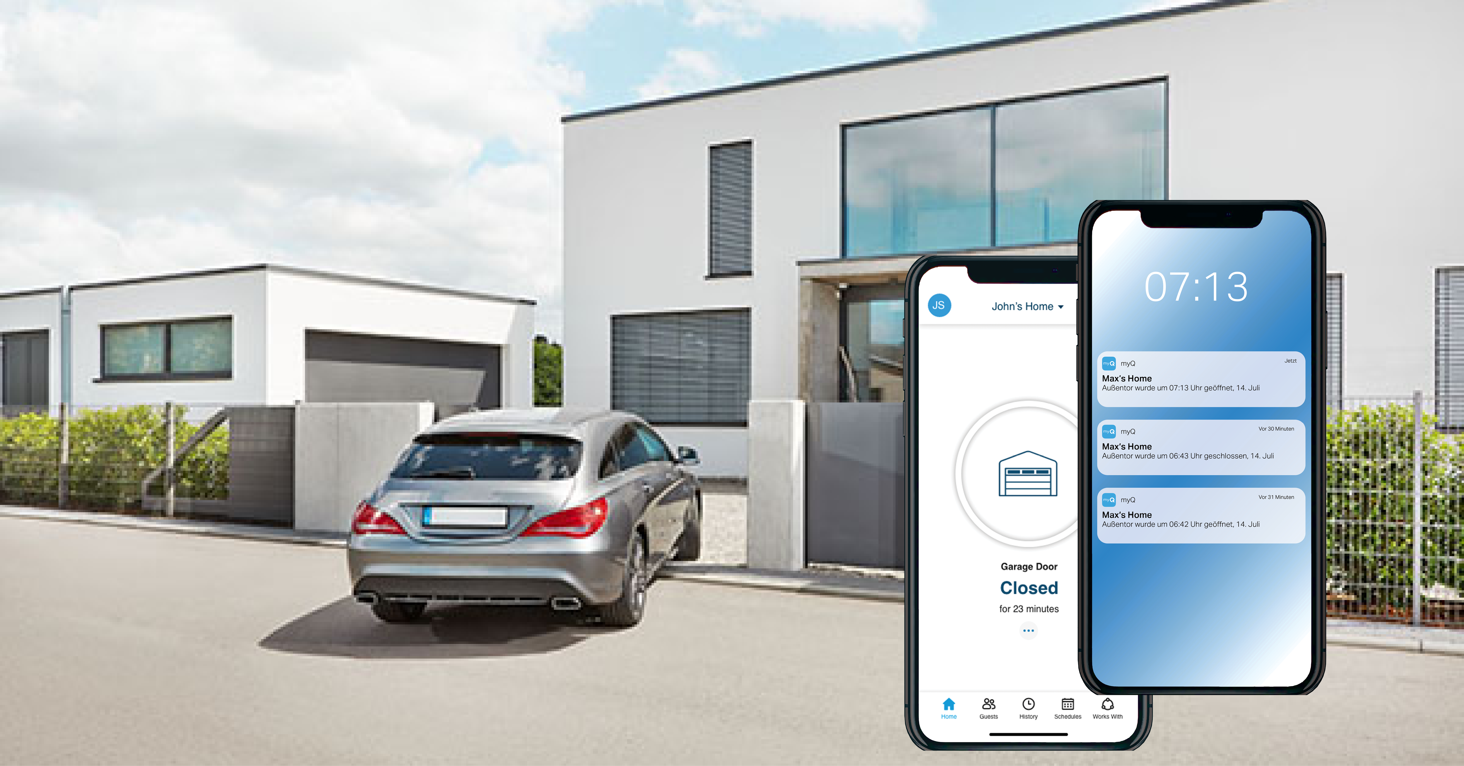 chamberlain-motorlift-ml1040ev-smart-garagentorantrieb-myq image 2
