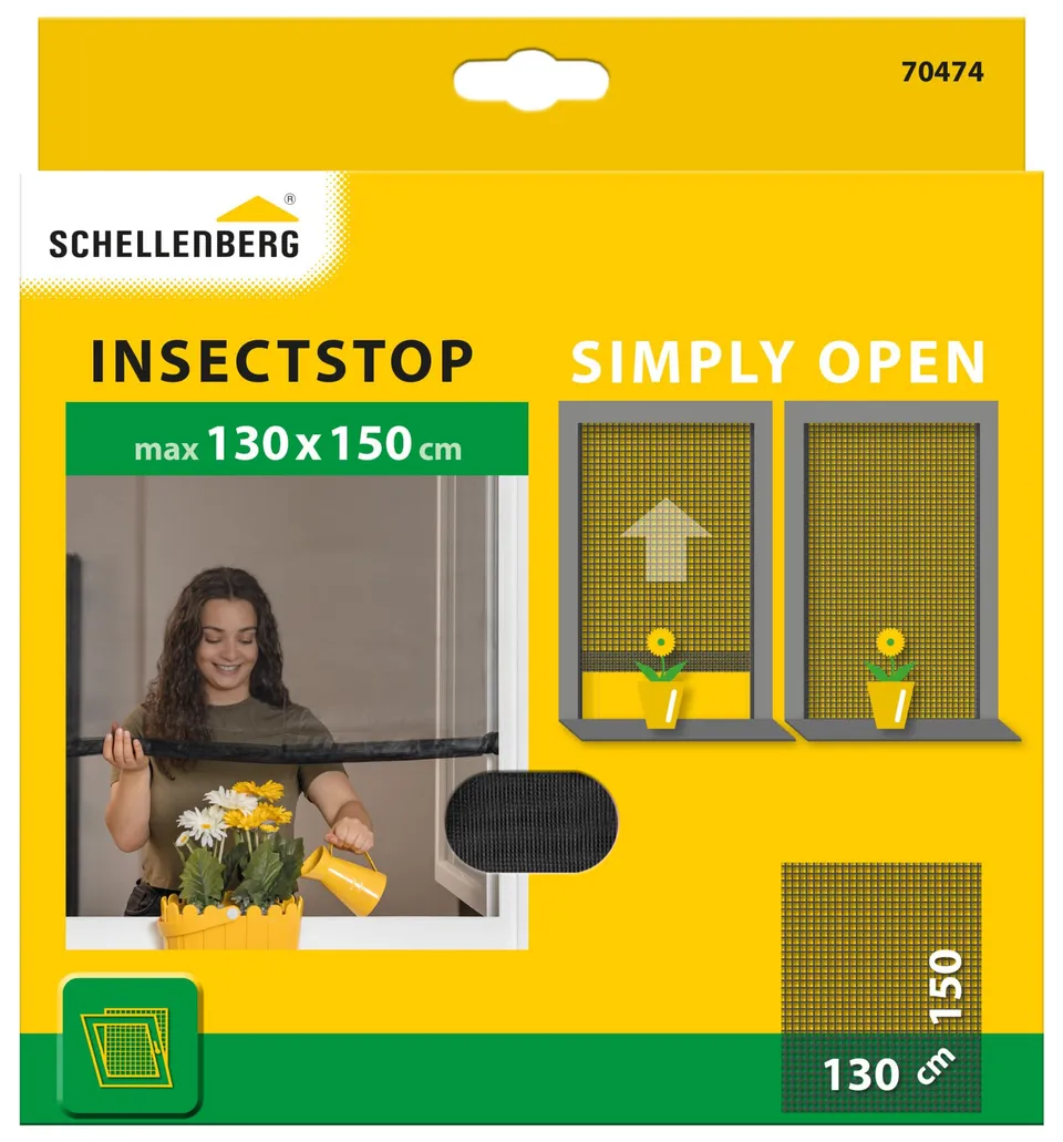 schellenberg-rollodrive-70474-fliegengitter-130x150-anthrazit image 1